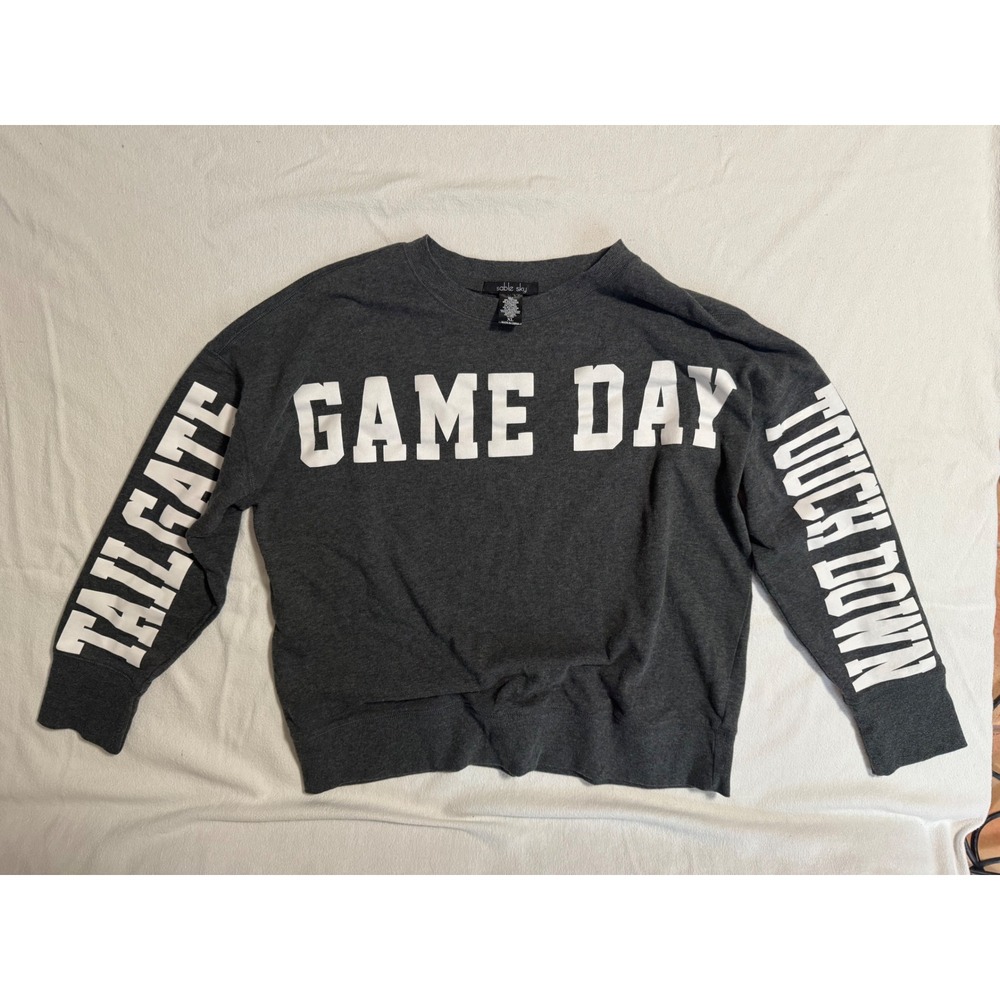 Sable Sky Game Day Tailgate Touchdown Sweatshirt Charcoal Grey XL BJB52S5-410ER